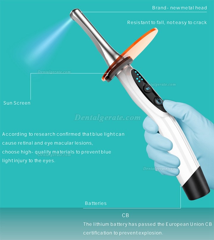 DEGER Dental LED Polymerisationslampe Kabellos 3000mw/cm2 (1 Sek. Aushärtung) DEGER Dental LED Polymerisationslampe Kabellos 3000mw/cm2 (1 Sek. Aushärtung)